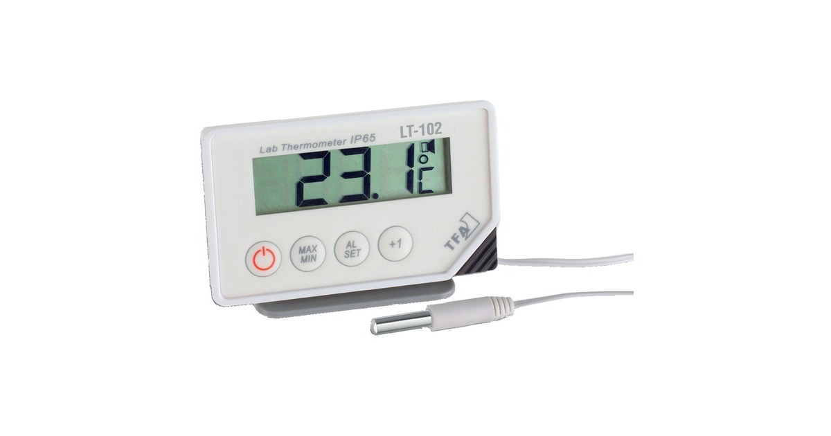 TFA Profi-Digitalthermometer LT-102,mit Kabelfühler(weiß)