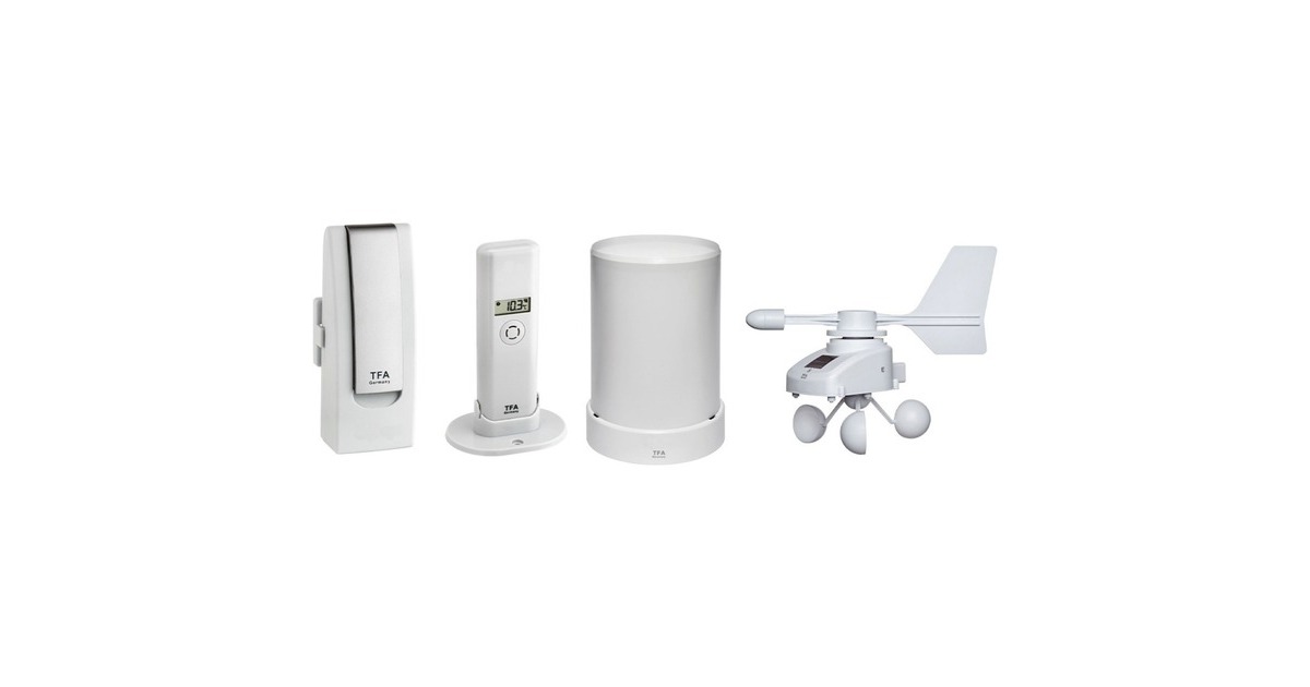 TFA Wetterstation-Set mit Klima, Regen & Windsender