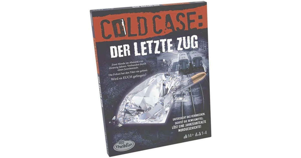 THINK FUN Cold Case: Der letzte Zug, Rätselspiel