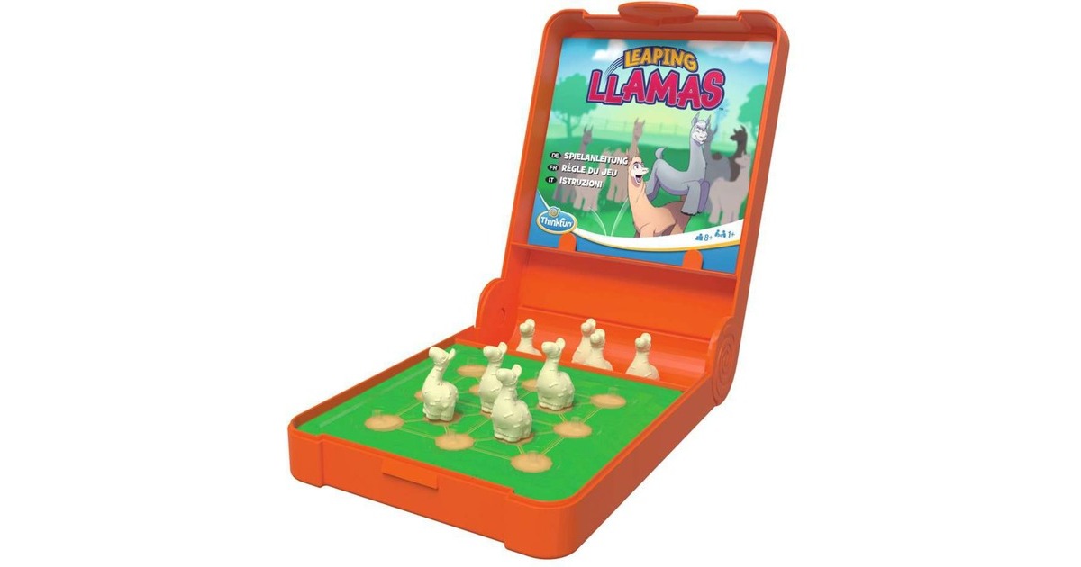 THINK FUN Flip n’ Play - Leaping Llamas, Brettspiel