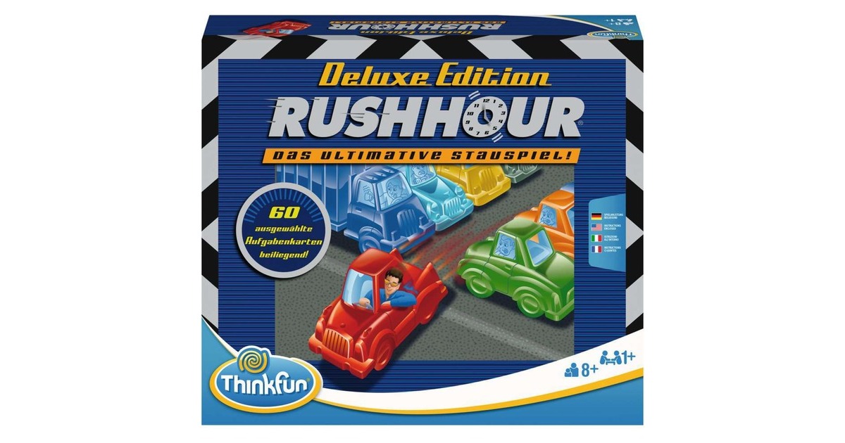THINK FUN Rush Hour Deluxe 2021, Brettspiel
