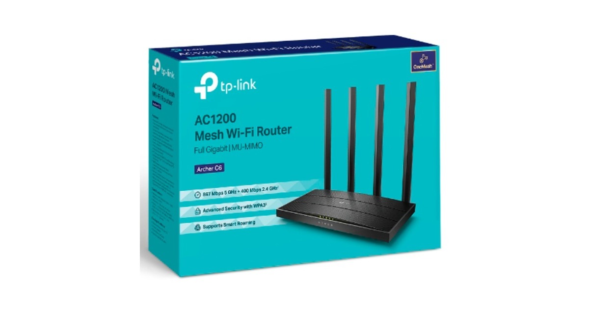 TP-Link Archer C6 V4.0, Router(schwarz)