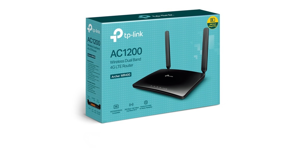 TP-Link Archer MR400 V3.0, Router(AC1350-Dualband-WLAN-LTE)