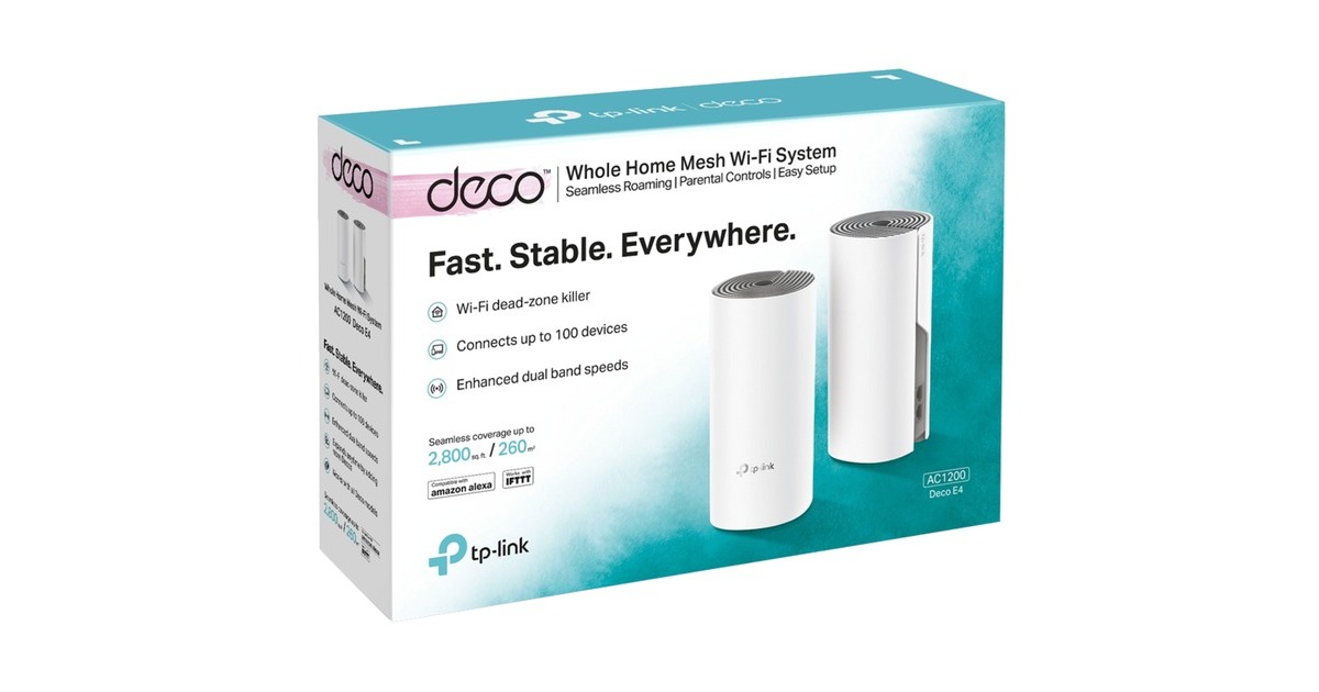 TP-Link DECO E4 2er Pack, Mesh Router(weiß)
