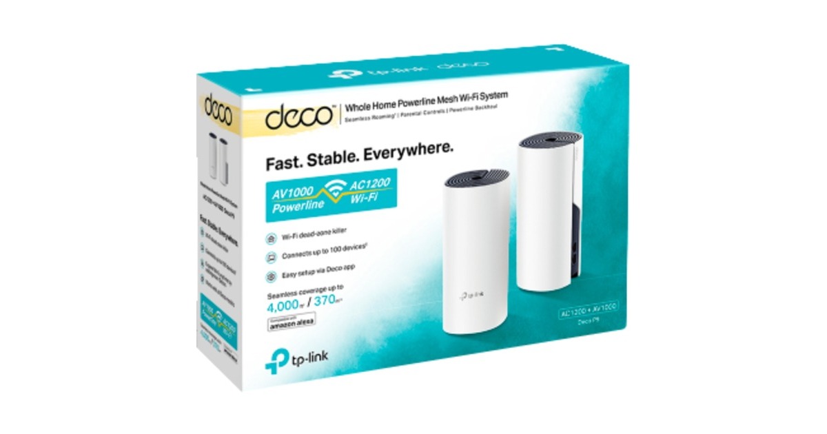 TP-Link DECO P9 2er Pack, Mesh Router(weiß)