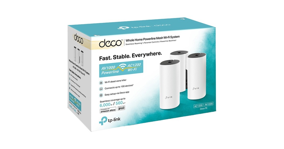 TP-Link DECO P9 3er Pack, Mesh Router(weiß)