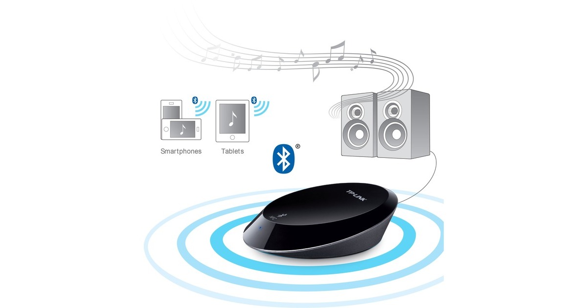 TP-Link HA100 BT Musikempfänger, Bluetooth-Adapter(schwarz)