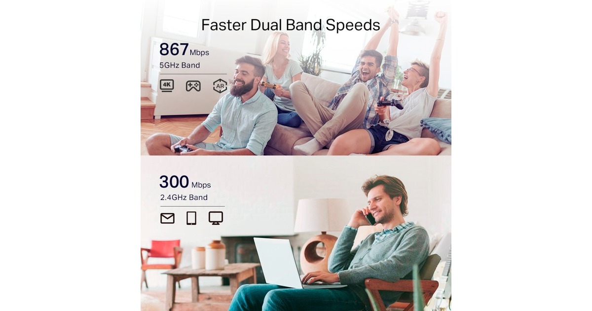 TP-Link RE335 AC1200 Mesh Wi-Fi Extender, Repeater