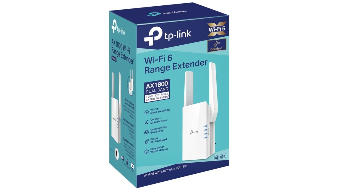 TP-Link RE605X AX1800 Wi-Fi Range Extender, Repeater(weiß)