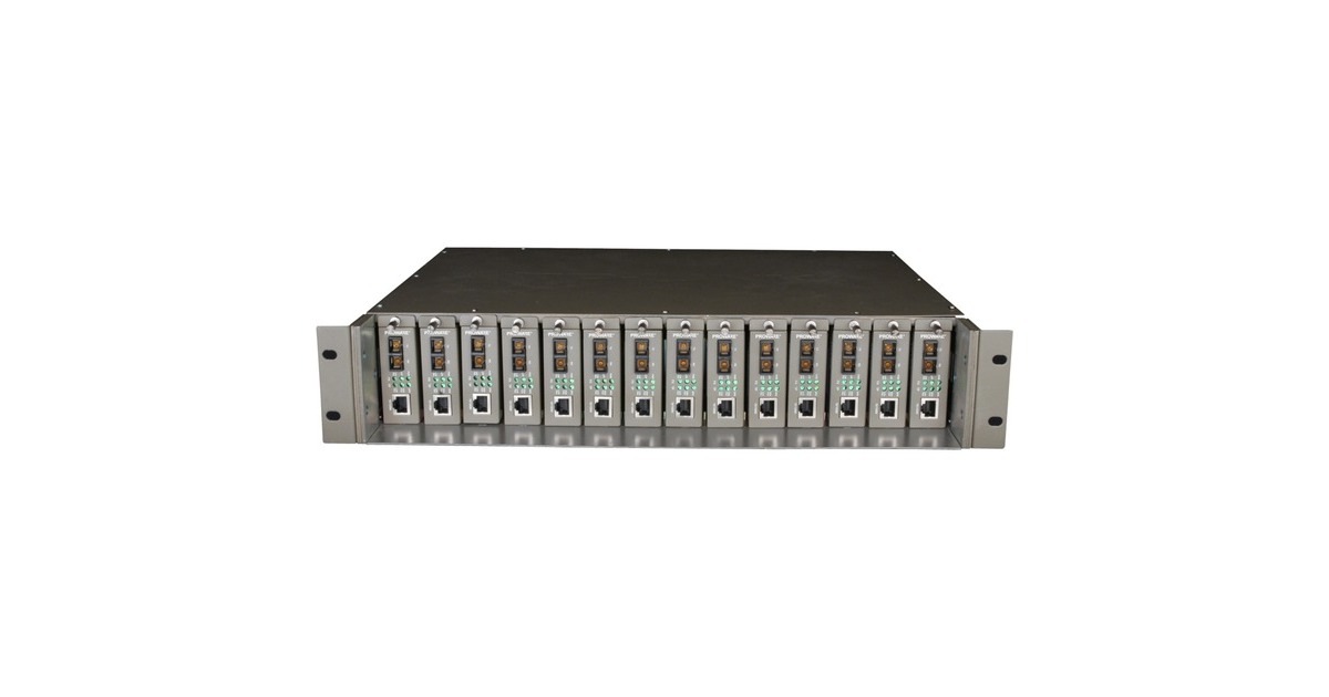 TP-Link TL-MC1400, Gehäuse(grau, 2 HE, Retail)