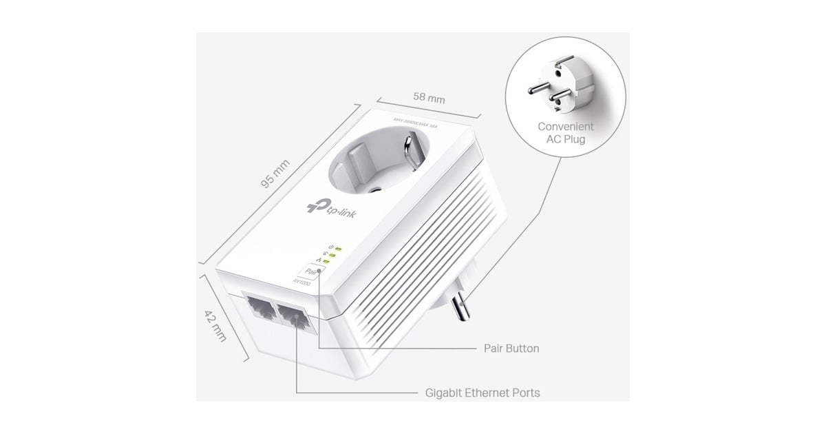 TP-Link TL-PA7027P Kit, Powerline(weiß)