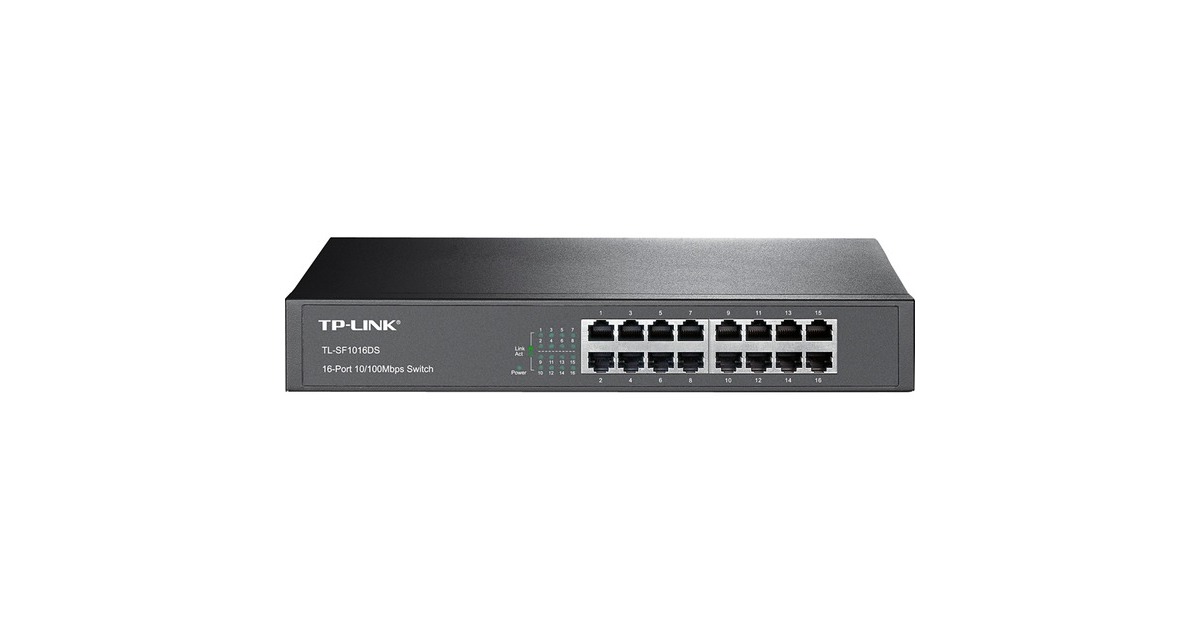 TP-Link TL-SF1016DS V3.0, Switch(schwarz)