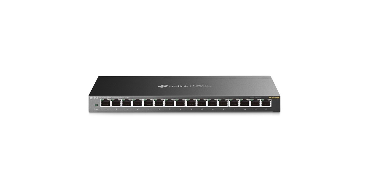 TP-Link TL-SG116E, Switch(schwarz)