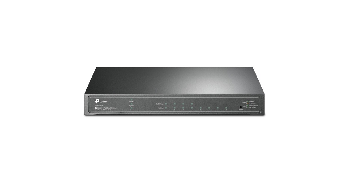 TP-Link TL-SG2008P, Switch(schwarz)
