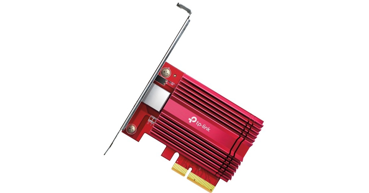 TP-Link TX401 10 Gigabit PCI Express, LAN-Adapter(rot)
