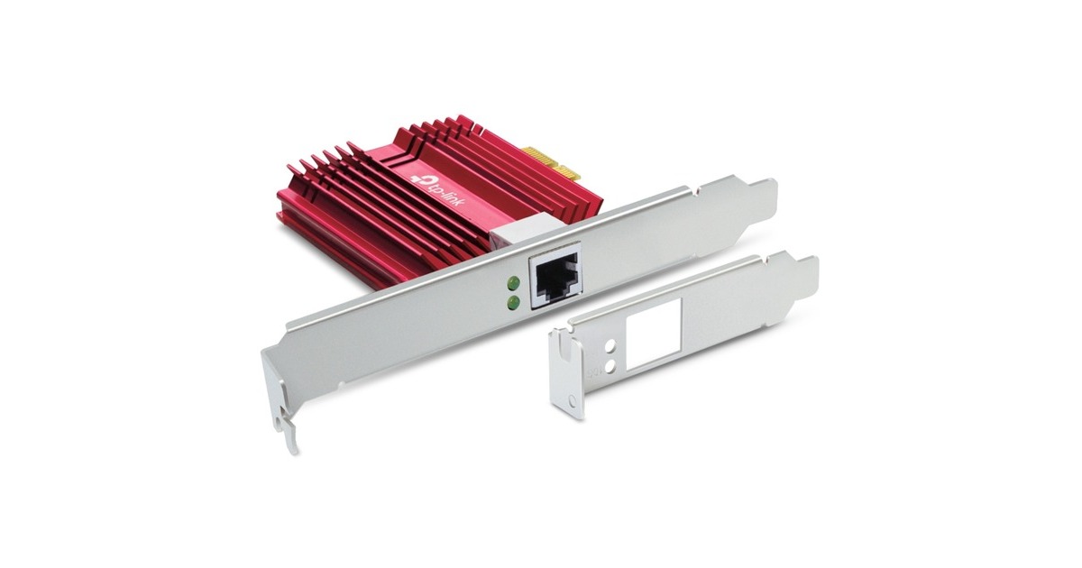 TP-Link TX401 10 Gigabit PCI Express, LAN-Adapter(rot)
