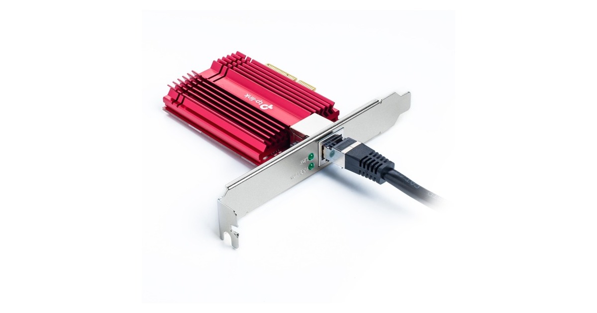 TP-Link TX401 10 Gigabit PCI Express, LAN-Adapter(rot)