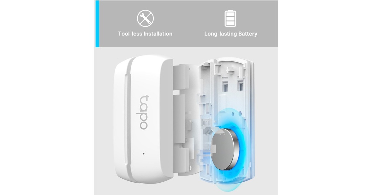TP-Link Tapo T110 Smart Tür/Fenster Sensor, Öffnungsmelder(weiß)