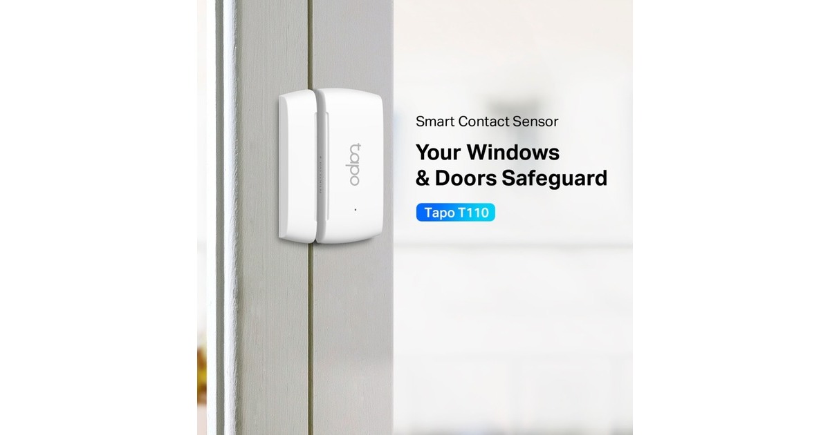 TP-Link Tapo T110 Smart Tür/Fenster Sensor, Öffnungsmelder(weiß)