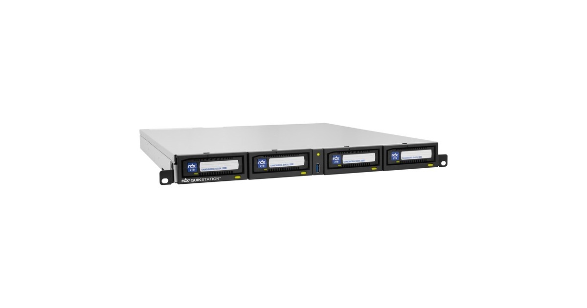 Tandberg RDX QuikStation 4, RDX-Laufwerk(schwarz, 1U Rackmount)