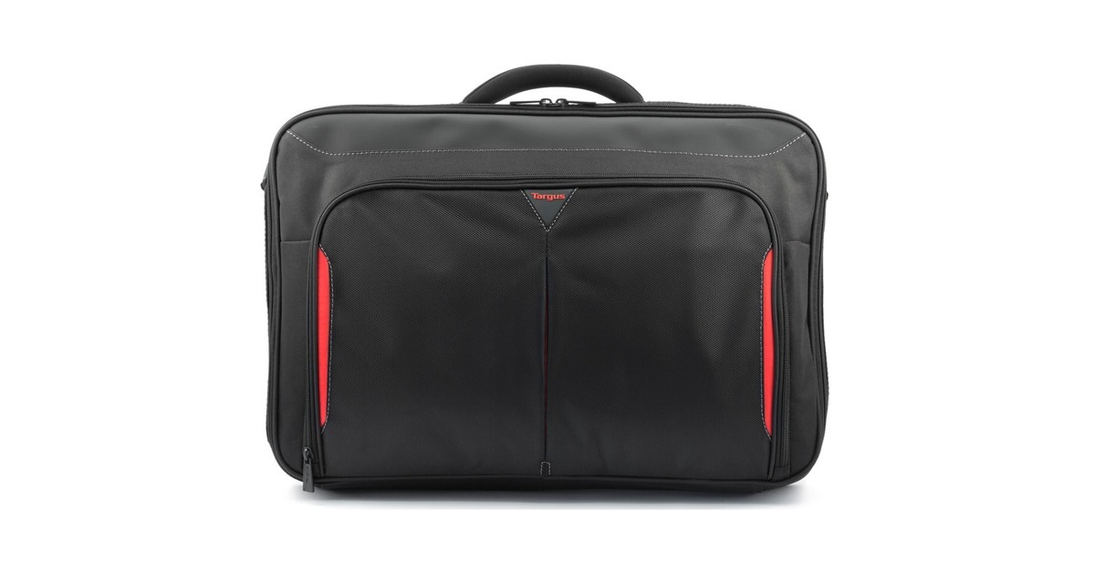 Targus Classic+ Clamshell Case, Notebooktasche(schwarz/rot, bis 45,7 cm (18"))