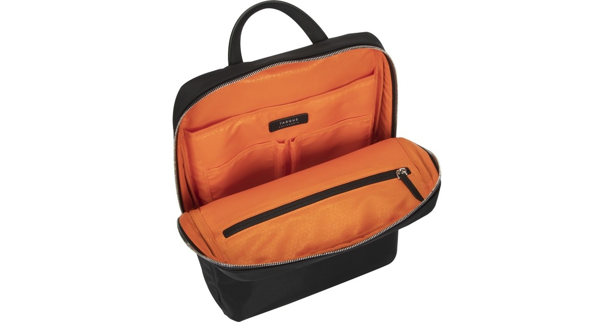 Targus Newport UltraSlim Laptopbk 15,6, Rucksack(schwarz/orange, bis 38,1cm (15