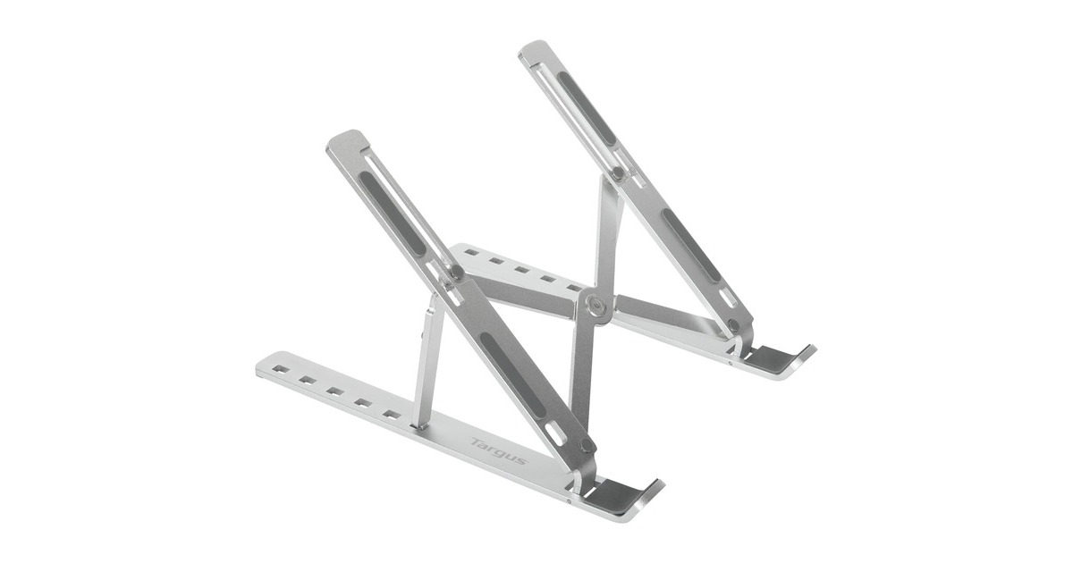 Targus Tragbarer ergonomischer Laptop-/Tablet-Ständer, Halterung(silber)