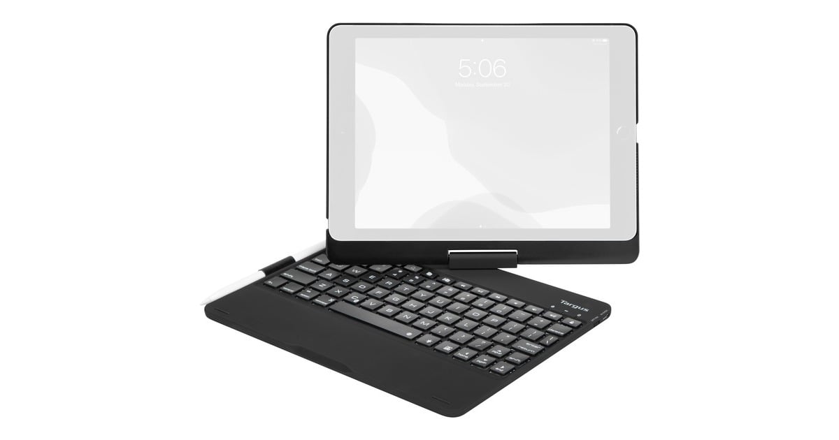 Targus VersaType Case, Tastatur(schwarz, DE-Layout, für iPad 10.2