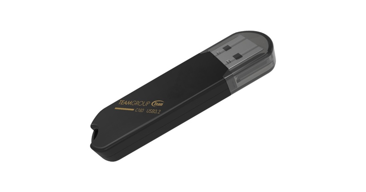 Team Group C183 128 GB, USB-Stick(schwarz, USB-A 3.2 Gen 1)
