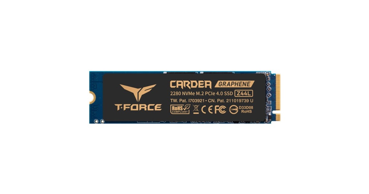 Team Group CARDEA Z44L 1 TB, SSD(schwarz/gold, PCIe 4.0 x4, NVMe 1.4, M.2 2280)