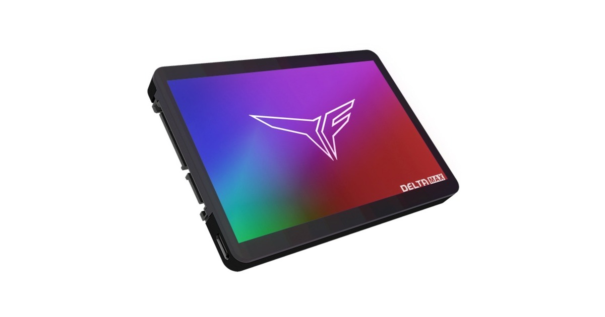 Team Group DELTA MAX LITE RGB 1 TB, SSD(schwarz, SATA 6 Gb/s, 2,5")