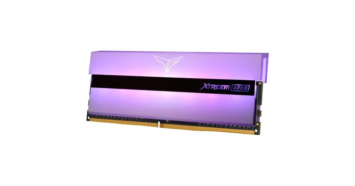 Team Group DIMM 16 GB DDR4-3200 (2x 8 GB) Dual-Kit, Arbeitsspeicher(weiß, TF13D416G3200HC16CDC01, XTREEM ARGB, INTEL XMP)