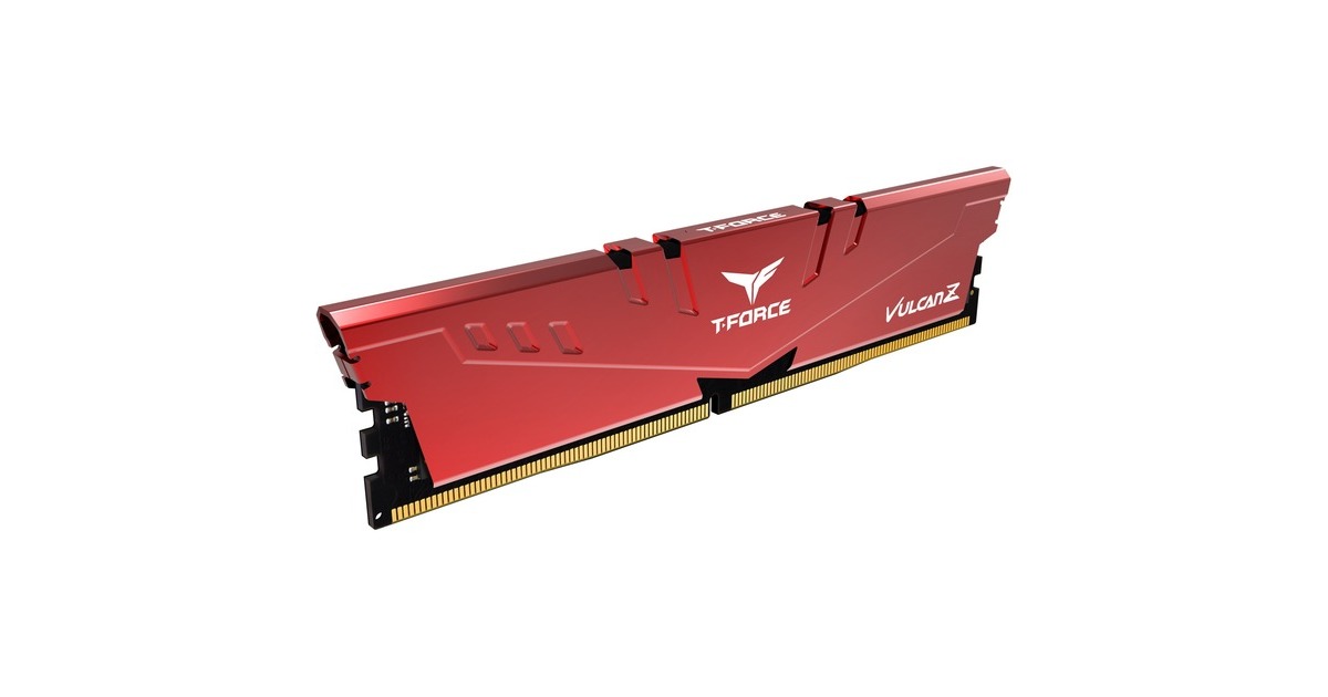 Team Group DIMM 16 GB DDR4-3200 (2x 8 GB) Dual-Kit, Arbeitsspeicher(rot, TLZRD416G3200HC16FDC01, VULCAN Z, INTEL XMP)