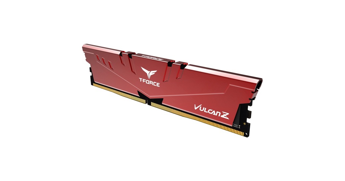 Team Group DIMM 16 GB DDR4-3200 (2x 8 GB) Dual-Kit, Arbeitsspeicher(rot, TLZRD416G3200HC16FDC01, VULCAN Z, INTEL XMP)