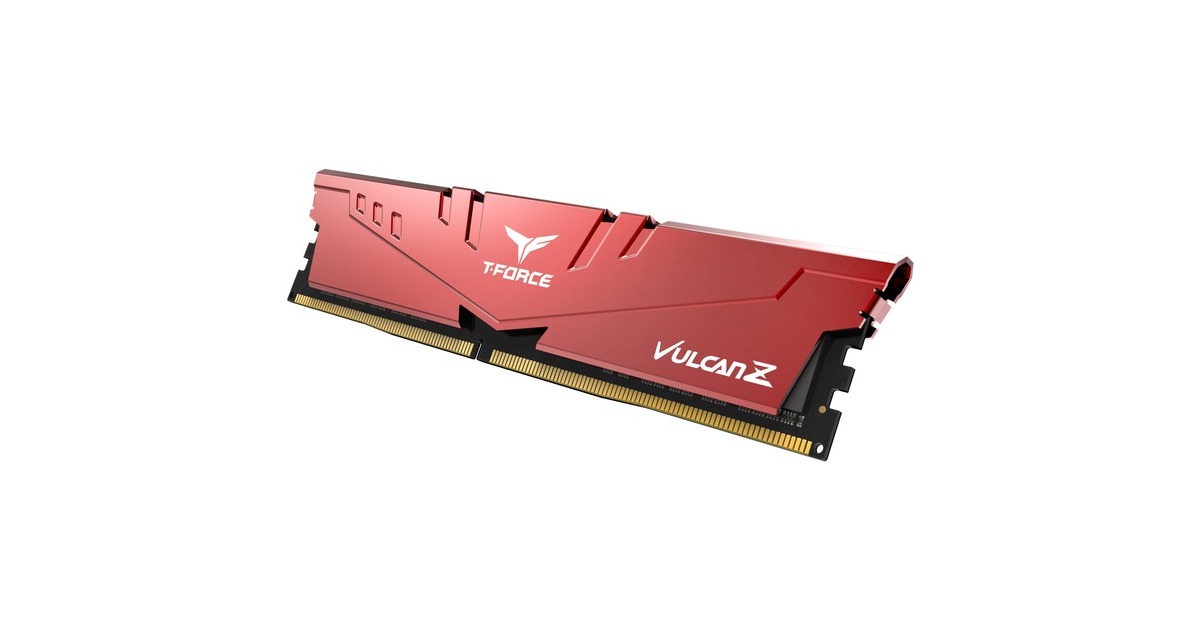 Team Group DIMM 16 GB DDR4-3200 (2x 8 GB) Dual-Kit, Arbeitsspeicher(rot, TLZRD416G3200HC16FDC01, VULCAN Z, INTEL XMP)