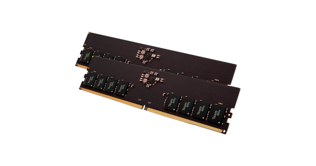 Team Group DIMM 16 GB DDR5-4800 (2x 8 GB) Dual-Kit, Arbeitsspeicher(schwarz, TED516G4800C40DC016, Elite, INTEL XMP)