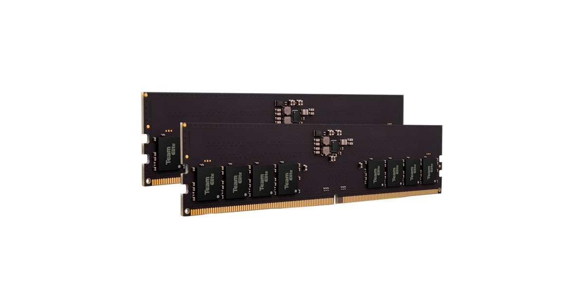 Team Group DIMM 16 GB DDR5-5200 (2x 8 GB) Dual-Kit, Arbeitsspeicher(schwarz, TED516G5200C42DC016, Elite, INTEL XMP)