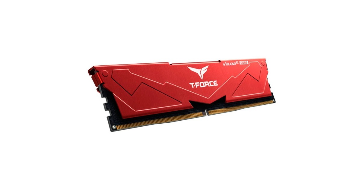 Team Group DIMM 16 GB DDR5-5200, Arbeitsspeicher(rot, FLRD516G5200HC40C01, Vulcan, INTEL XMP)
