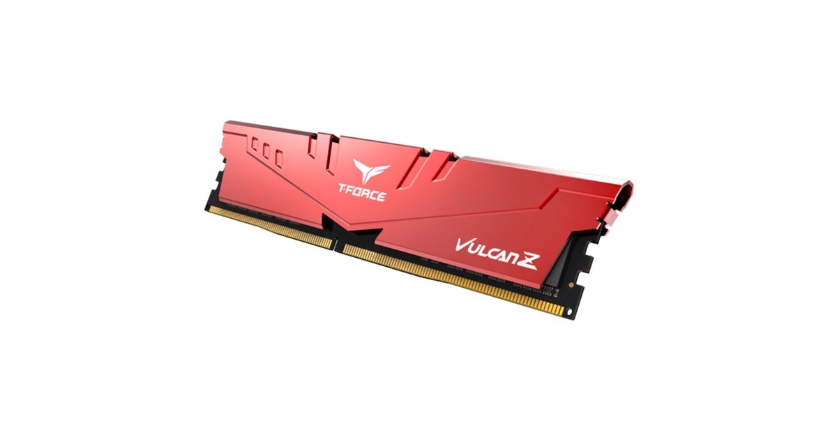 Team Group DIMM 32 GB DDR4-3200 (2x 16 GB) Dual-Kit, Arbeitsspeicher(rot, TLZRD432G3200HC16FDC01, VULCAN Z, INTEL XMP)
