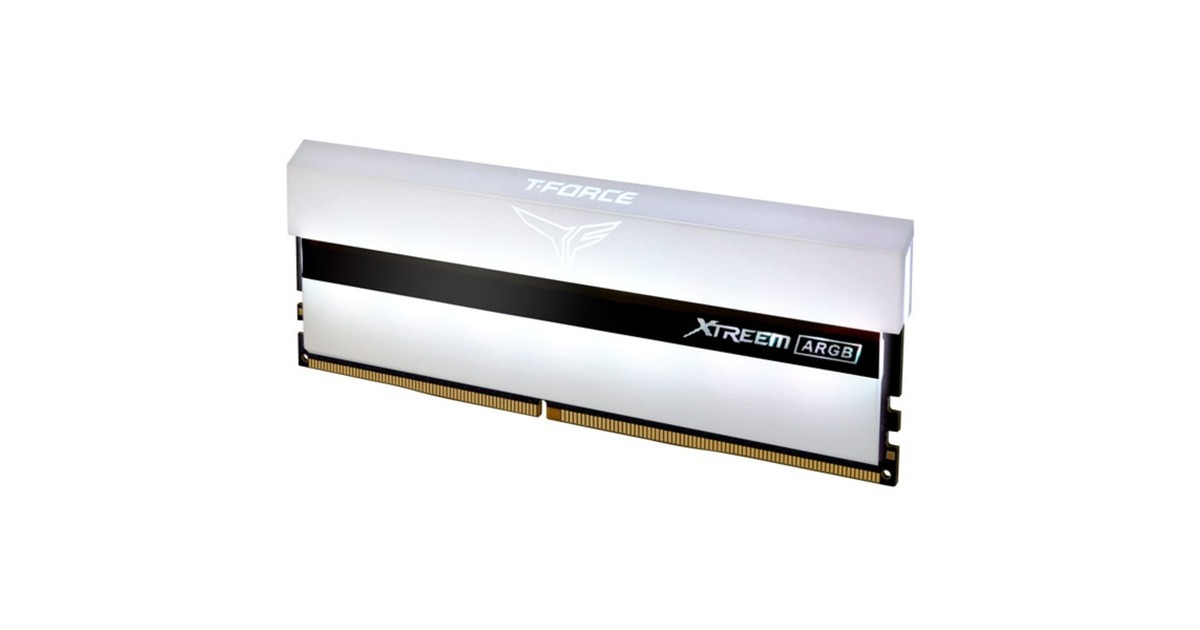 Team Group DIMM 32 GB DDR4-4000 (2x 16 GB) Dual-Kit, Arbeitsspeicher(weiß, TF13D432G4000HC18LDC01, XTREEM ARGB, INTEL XMP)