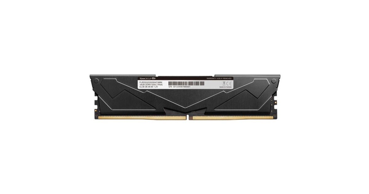 Team Group DIMM 32 GB DDR5-5200 (2x 16 GB) Dual-Kit, Arbeitsspeicher(schwarz, FLBD532G5200HC40CDC01, VULCAN, INTEL XMP)