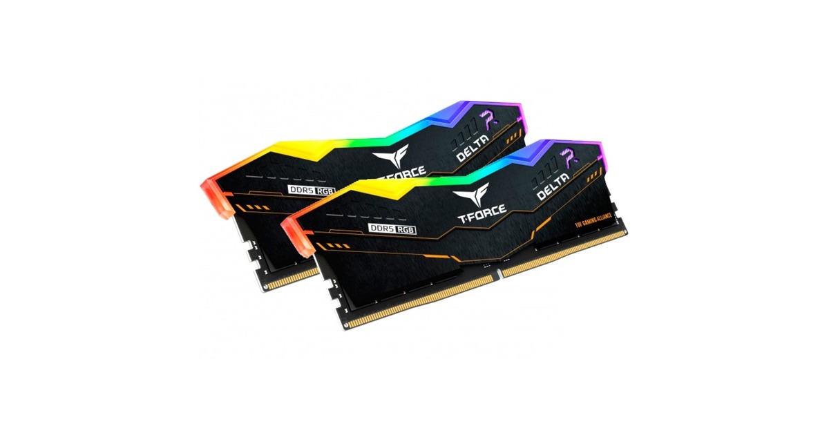 Team Group DIMM 32 GB DDR5-5200 (2x 16 GB) Dual-Kit, Arbeitsspeicher(schwarz, FF5D532G5200HC40CDC01, DELTA TUF Gaming Alliance)