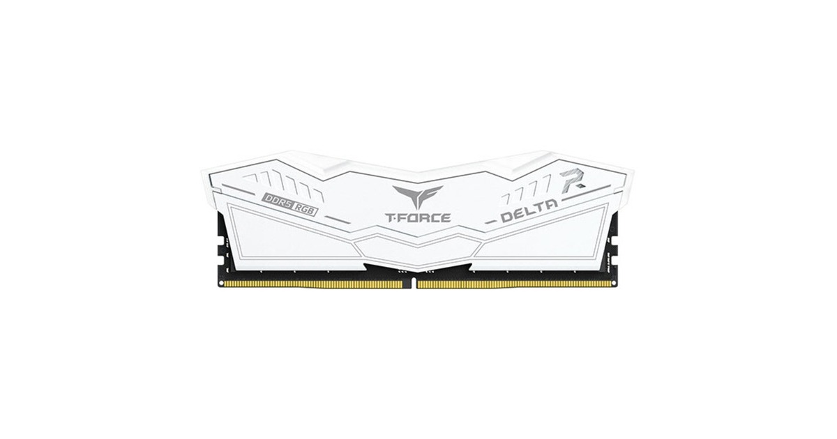 Team Group DIMM 32 GB DDR5-5200 (2x 16 GB) Dual-Kit, Arbeitsspeicher(weiß, FF4D532G5200HC40CDC01, Delta RGB, INTEL XMP)