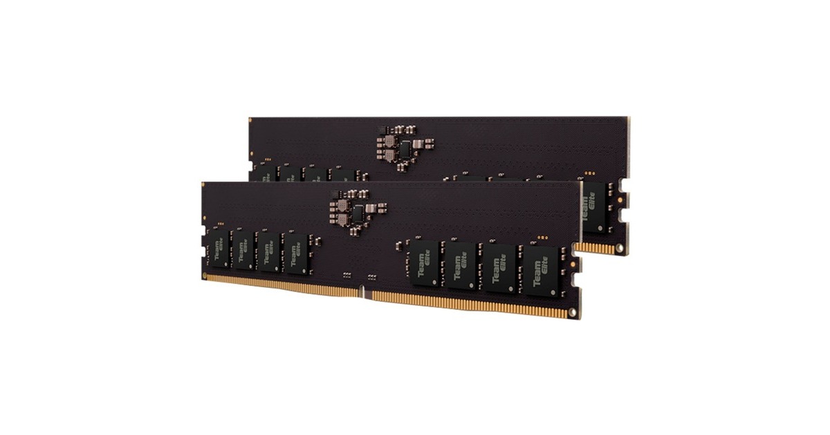 Team Group DIMM 32 GB DDR5-5200 (2x 16 GB) Dual-Kit, Arbeitsspeicher(schwarz, TED532G5200C42DC01, Elite, INTEL XMP)