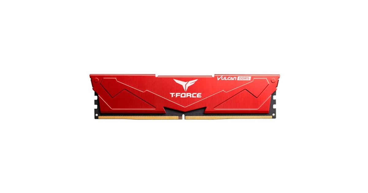 Team Group DIMM 32 GB DDR5-5200, Arbeitsspeicher(rot, FLRD532G5200HC40C01, Vulcan, INTEL XMP)