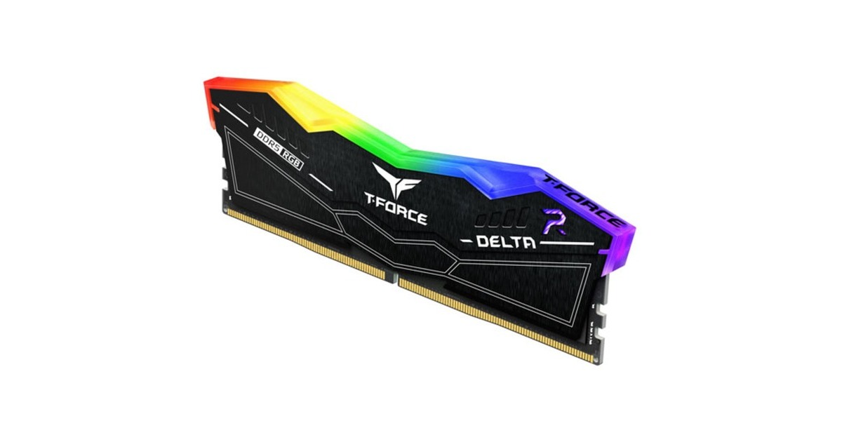 Team Group DIMM 32 GB DDR5-5600 (2x 16 GB) Dual-Kit, Arbeitsspeicher(schwarz, FF3D532G5600HC36BDC01, Delta RGB, INTEL XMP)