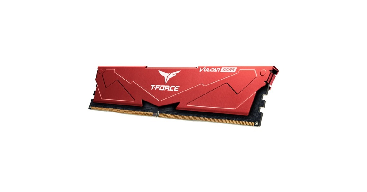 Team Group DIMM 32 GB DDR5-5600 (2x 16 GB) Dual-Kit, Arbeitsspeicher(rot, FLRD532G5600HC32DC01, VULCAN, INTEL XMP)