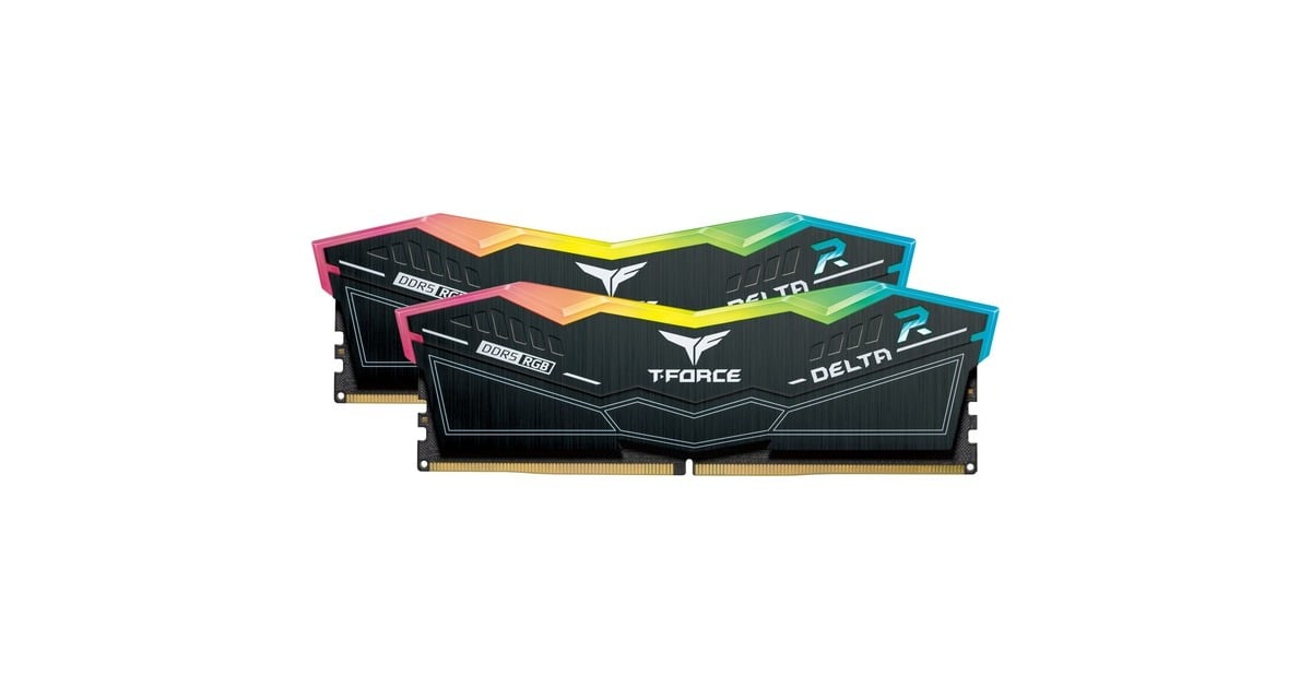 Team Group DIMM 32 GB DDR5-6000 (2x 16 GB) Dual-Kit, Arbeitsspeicher(schwarz, FF3D532G6000HC30DC01, Delta RGB, INTEL XMP, Outlet)