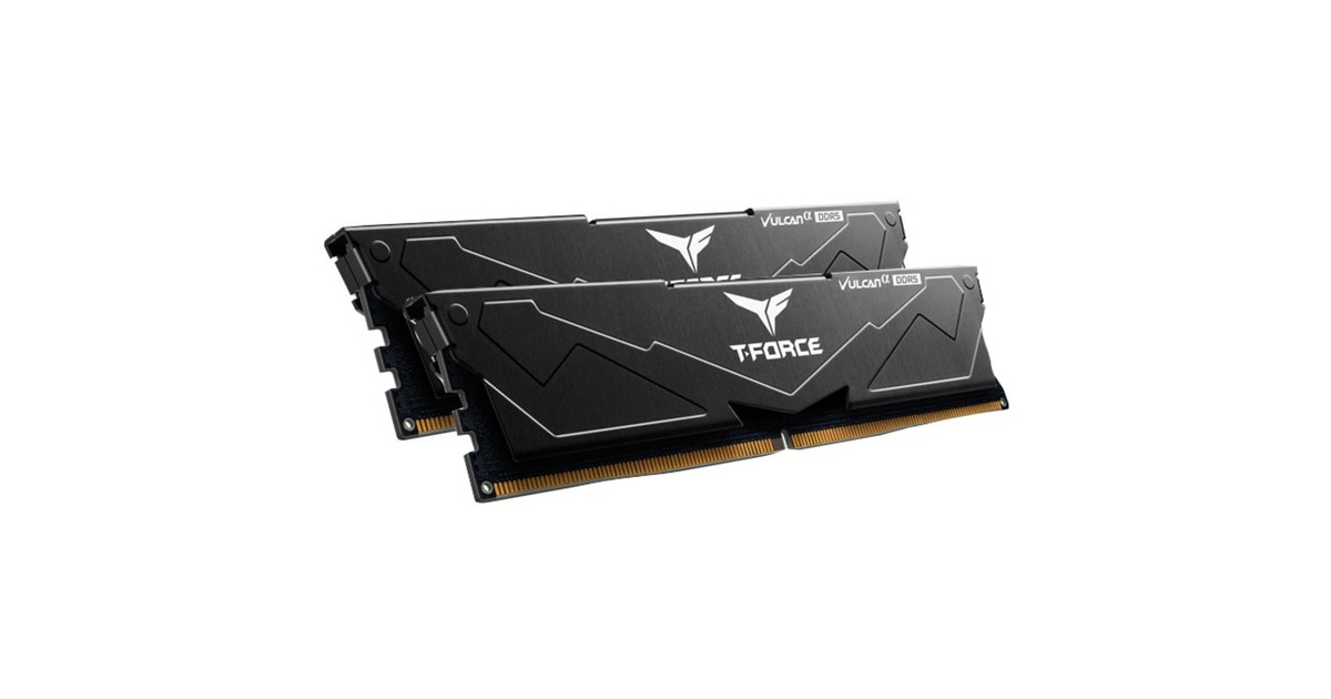 Team Group DIMM 32 GB DDR5-6000 (2x 16 GB) Dual-Kit, Arbeitsspeicher(schwarz, FLABD532G6000HC38ADC01, Vulcan Alpha, AMD EXPO)