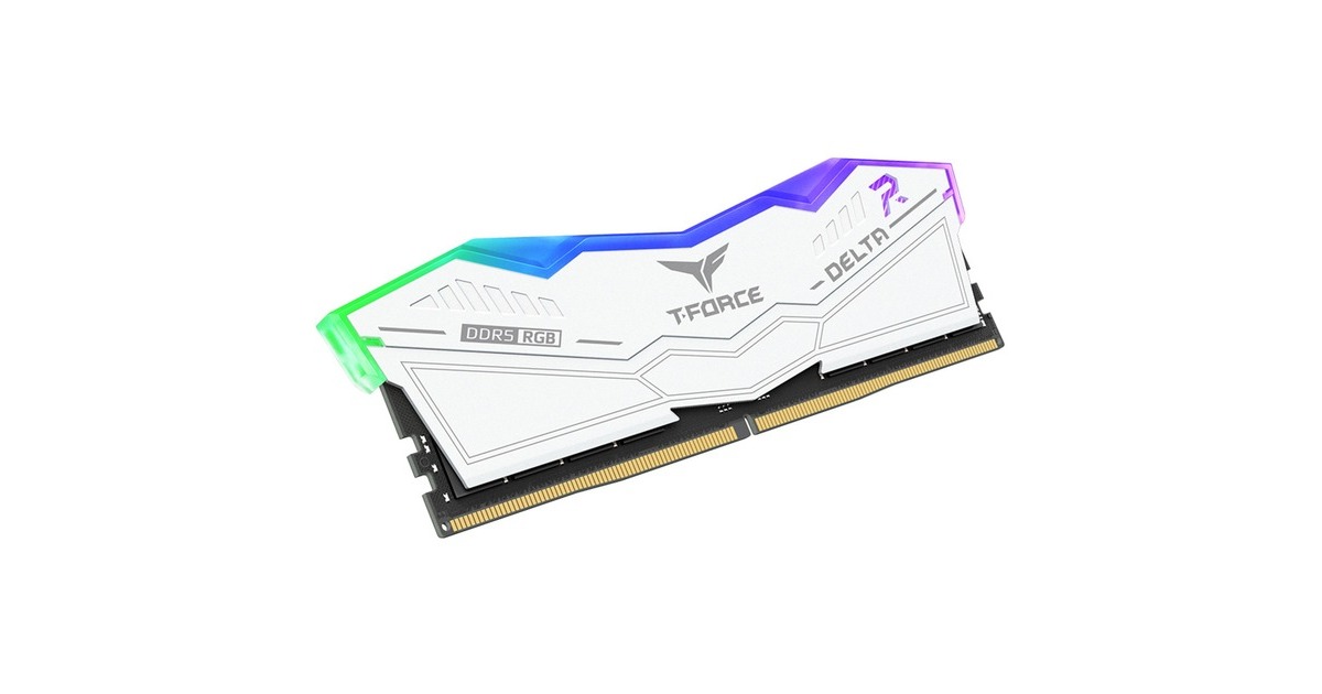 Team Group DIMM 48 GB DDR5-6400 (2x 24 GB) Dual-Kit, Arbeitsspeicher(weiß, FF4D548G6400HC32ADC01, DELTA RGB, INTEL XMP, AMD EXPO)